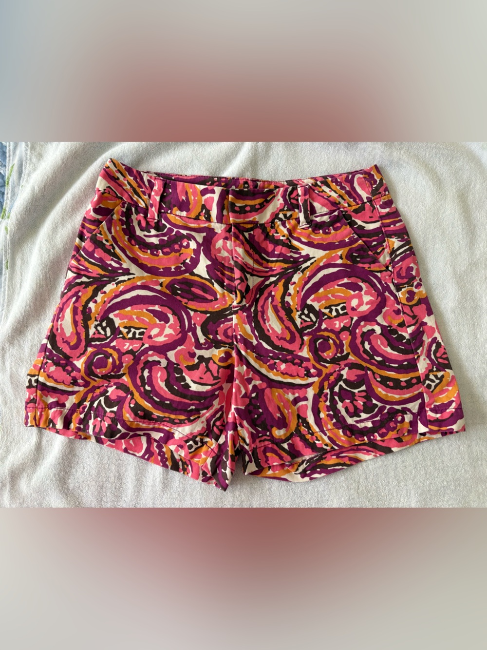 Merona Pink Purple Floral Print shorts